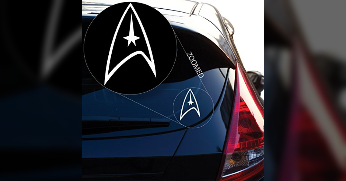 Show Off Your Starfleet Pride: Star Trek Car Window Decal